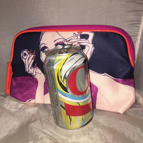 Estée Lauder Classy lady pic satin cosmetic bag NEW - Picture 2 of 3