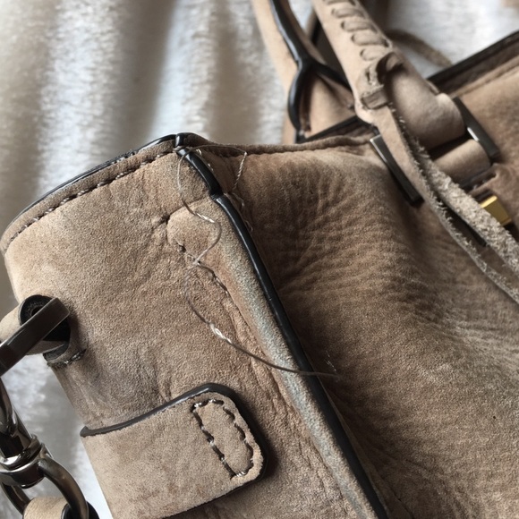 ✋🏻SOLD✋🏻  Rebecca Minkoff  studded suede satchel - Picture 4 of 4