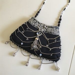 Vintage Black Mary Frances Purse