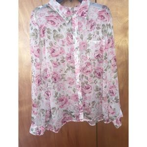 Floral Button Down
