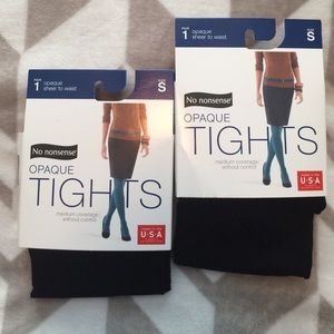 NWT 2 Pairs of Black Tights