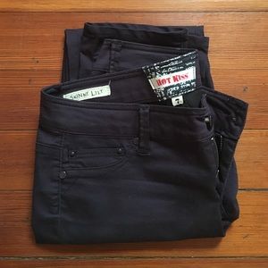 Hot Kiss Dark Purple Jeggings