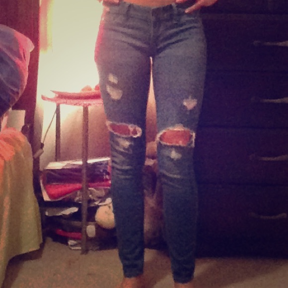 PacSun Denim - Light Distressed Skinny Jeans | Pac Sun