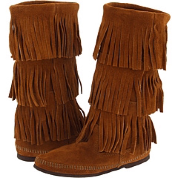 Minnetonka Fringe Boots