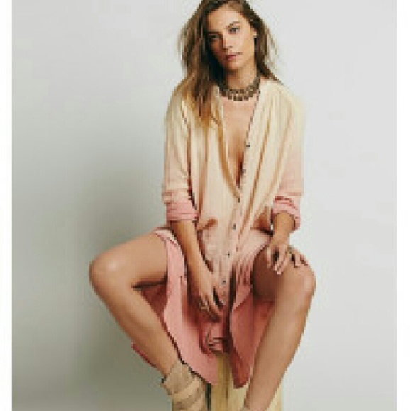 Free People Dresses & Skirts - Free peopel washed 2 tone tunic