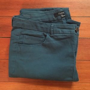 Forever 21 Teal Jeggings