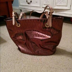 Michael kors rose gold purse