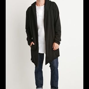 Asymmetrical longline hoodie-men's   BRAND NEW
