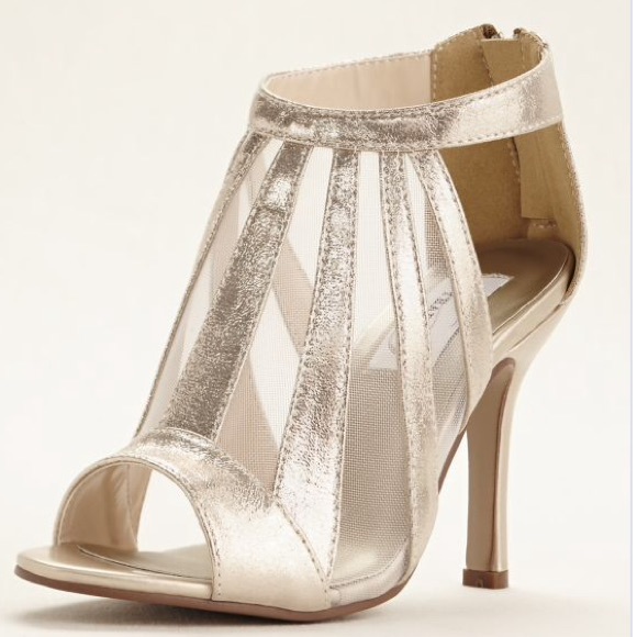 Silver high heels