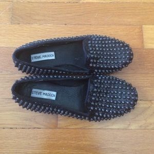 Steve Madden Black Studlyy Loafer