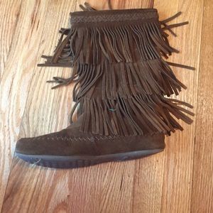 Minnetonka fringed boots