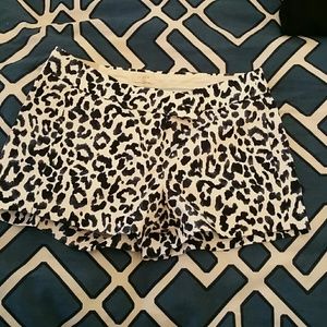J crew  shorts leopard