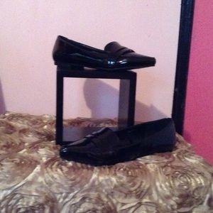 Black loafers