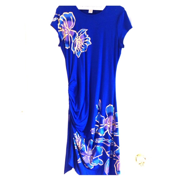 Cache Bright Blue Stretchy Dress