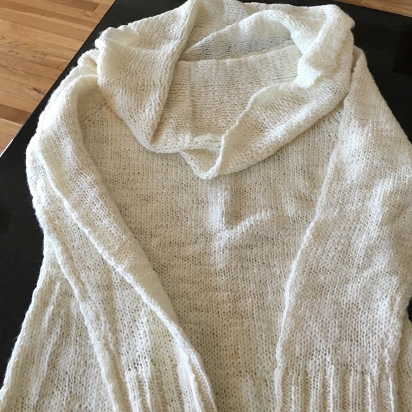 Oversized white sweater