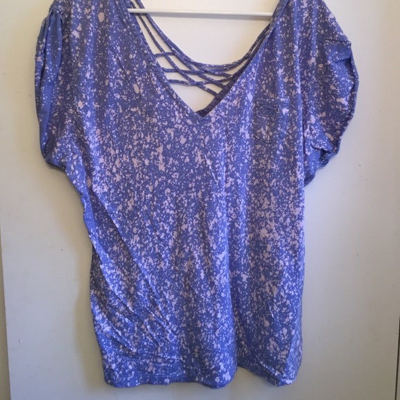 Obey Splatter graffiti v neck shirt