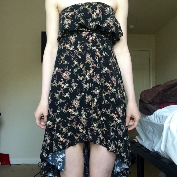 Black floral dress