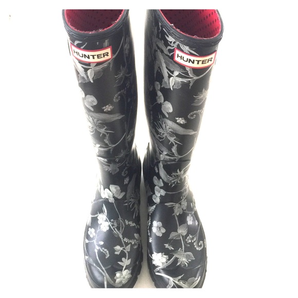 Hunter Rainboots Floral Pattern