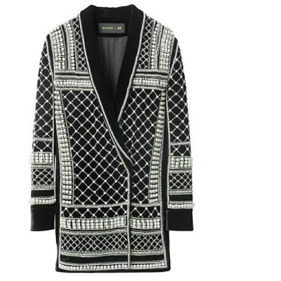 H&M BALMAIN BLAZER DRESS KYLE JENNER WORE
