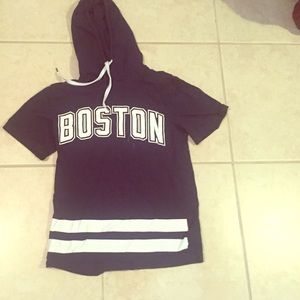 Men's/kids short sleeve hoodie