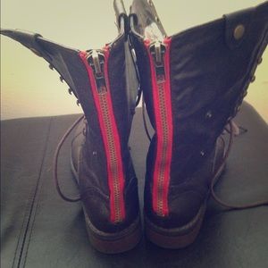 Lace Up Combat Boots