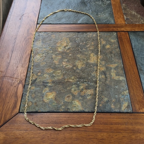 Twisted Gold braid necklace