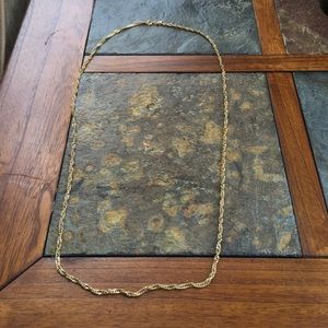 Twisted Gold braid necklace