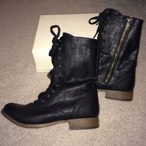 Lace Up Combat Boots