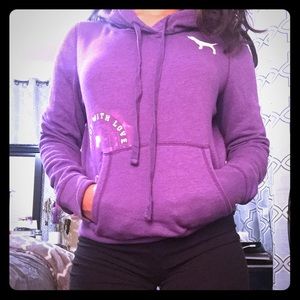 Purple Victoria Secret Pink hoodie