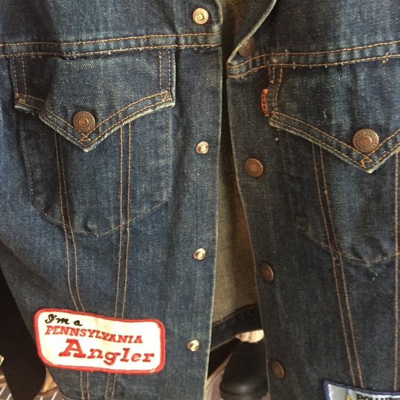 vintage patched denim jacket - Picture 4 of 4