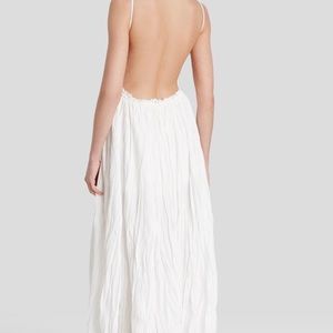 Olivaceous White Back Out Maxi Dress