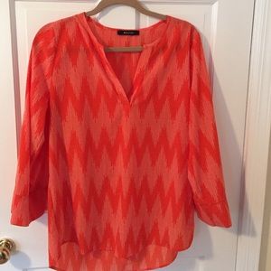 3/4 sleeved patterned shirt