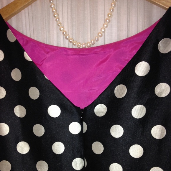 Eliza J Polkadot Dress with Belt - Picture 2 of 3