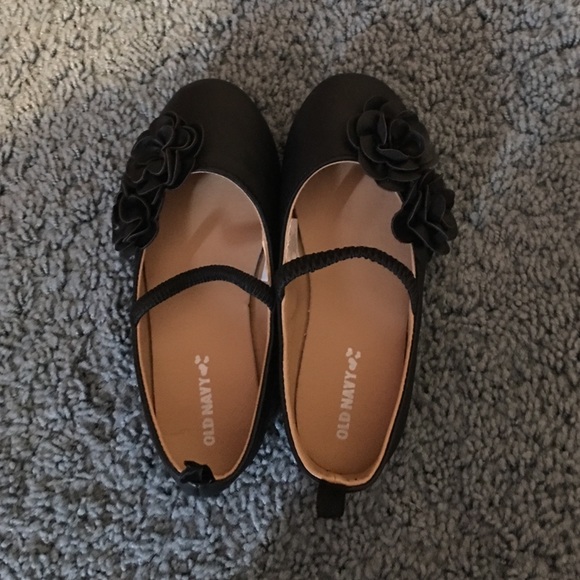 Old Navy little girls black flats