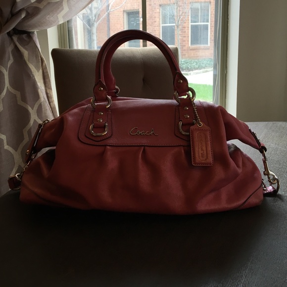 Coach leather bucket bag