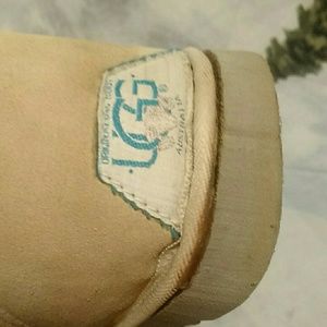 Cream and blue uggs
