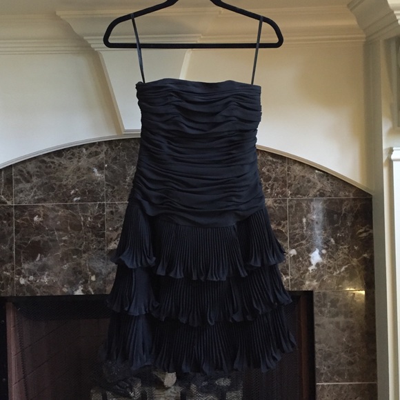 Black Strapless Cocktail Dress
