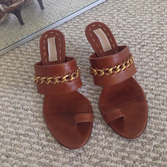 Michael Kors brown leather sandal