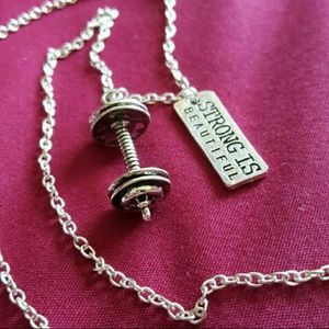 New Barbell necklace