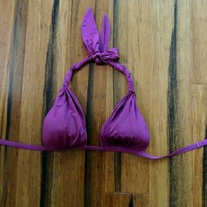 Purple Victoria's Secret bikini top.