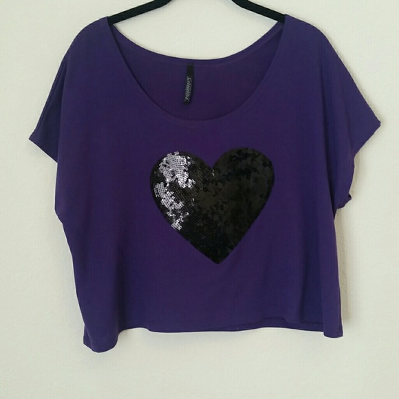 Purple Crop Top