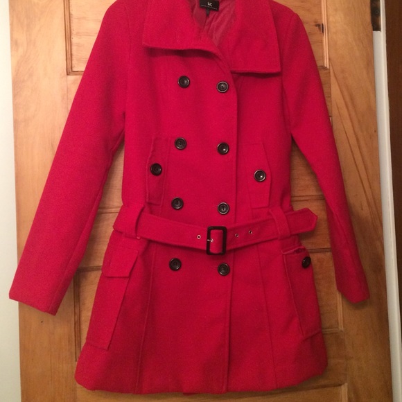 Red long Peacoat