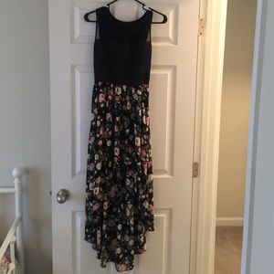 Floral Hi-low maxi dress