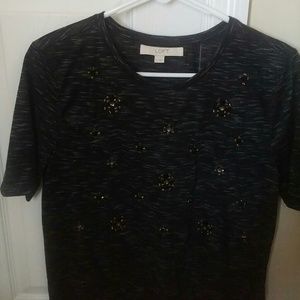 Shirt sleeve top from Loft