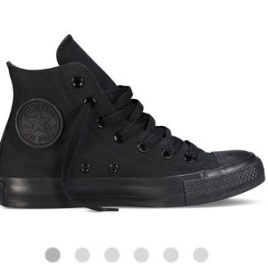 Converse high tops/ full black