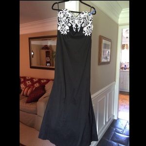 Black prom dress.