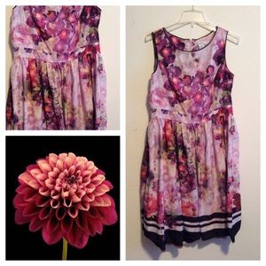 Liz Claiborne Watercolor Floral Dress.