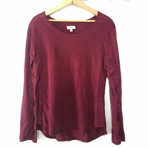 Maroon A.B.S by Allen Schwartz top