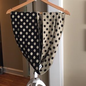 Polka dot infinity scarf
