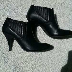 Black ankle booties